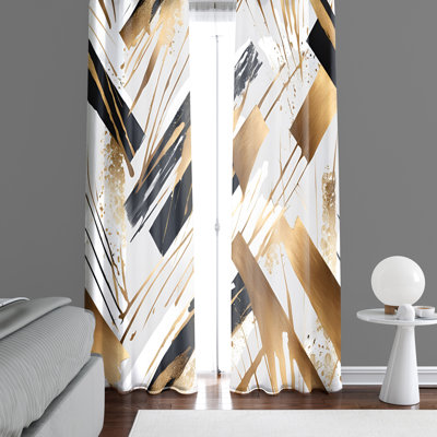 Paire de rideaux semi-transparents Elnar