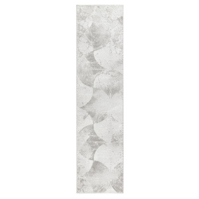 Tapis d'intérieur neutre à arches douces avec texture haute-basse Town & Country Luxe Maya