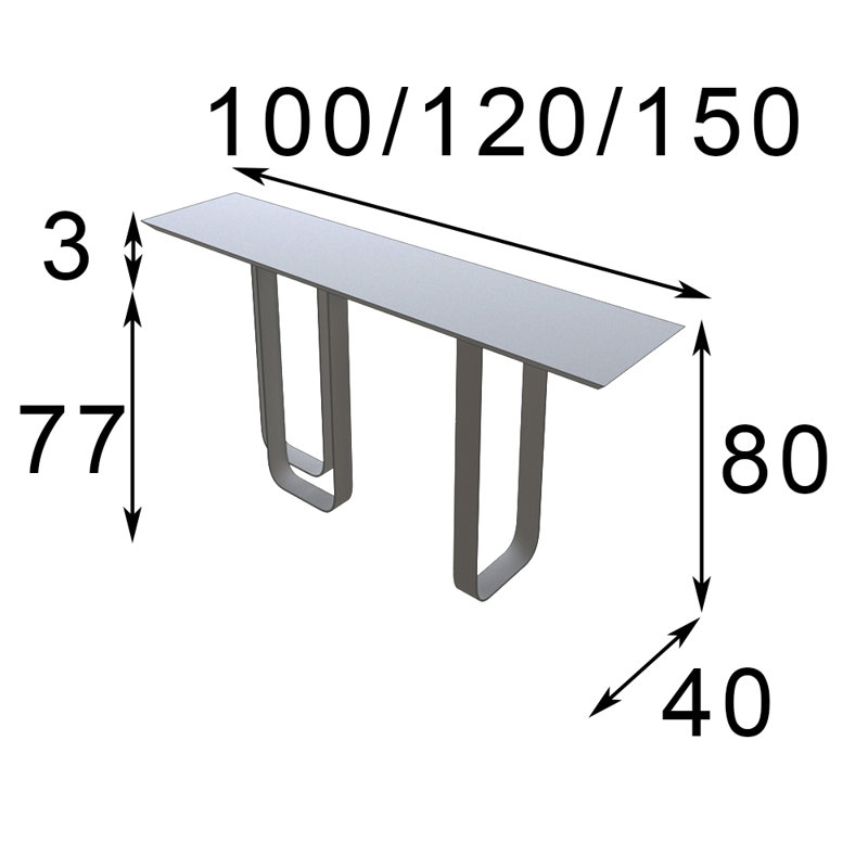 Imperium Console, 32" H x 50" W x 20" D