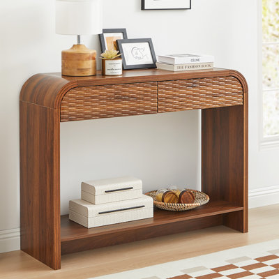 43.3'' Arched Console Table With 2 Drawers