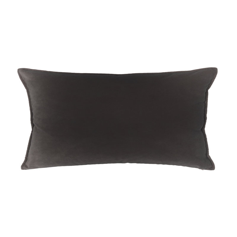 Franklin Washable Velvet Square Pillow Cover & Insert , Toffee, 15"H X 20"W