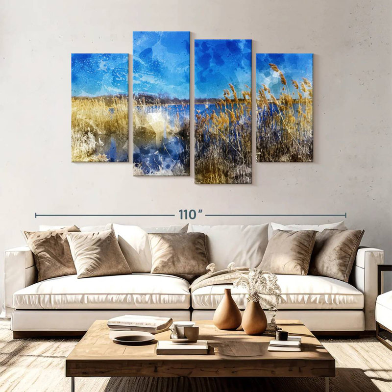 Alvord Phragmites Landscape I, 54" H x 84" W