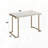 Sofa Table with Modern Lines Open Return Base and Simple Form Top