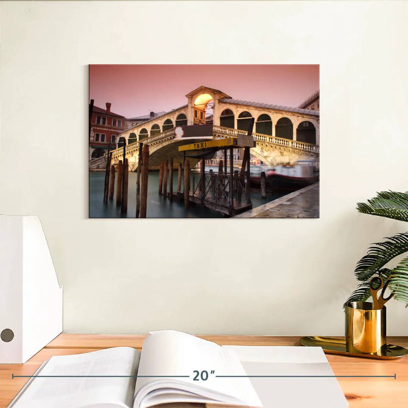 Rialto Bridge, 8" H x 12" W
