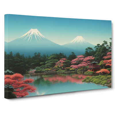 Traditional Japanese Mountains Vol.1 - Wrapped Canvas Print