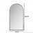 Iron Arch Retro Full Length Mirror With Supporting Feet-197670389