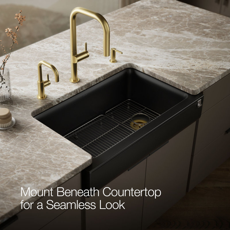 CAIRN 1 BASIN 36-In SHORT APRN, Matte Black