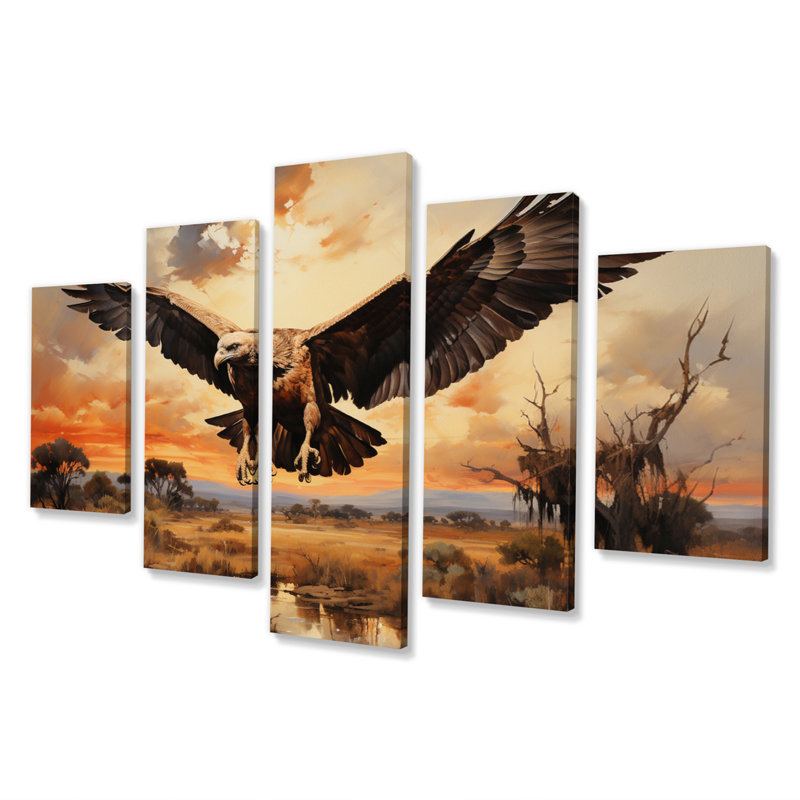 Casavant - impression sur toile de paysages - 5 panneaux