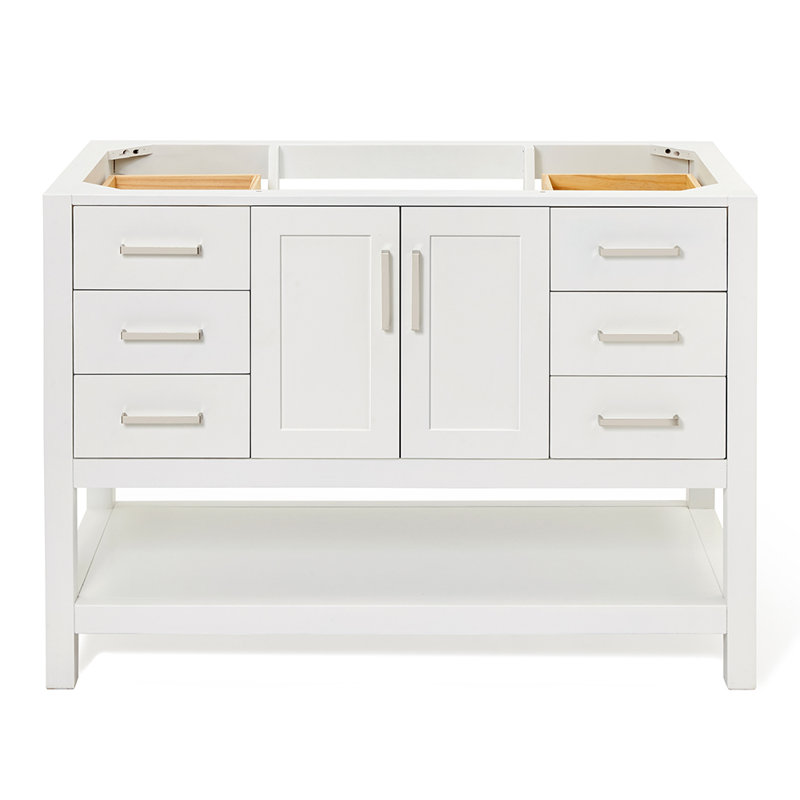 48'' W Single Bathroom Vanity Base, White
