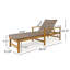 Chaise longue en bois et osier-88503255