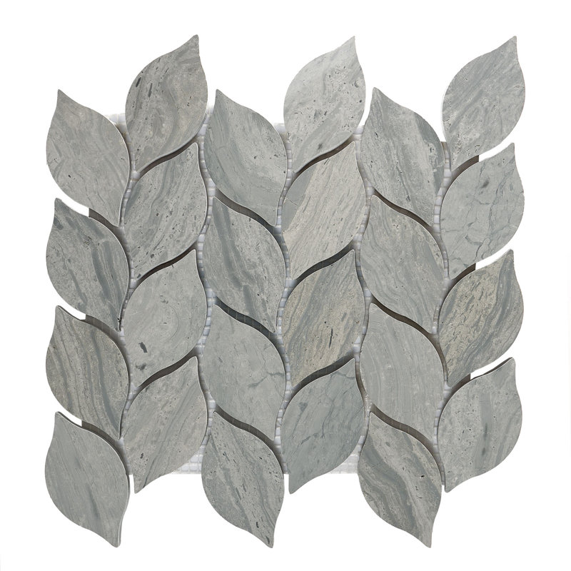 Mosaïque de feuille bleue Driftwood