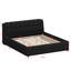 Upholstered Platform Bed With Modern Silhouette-358689435