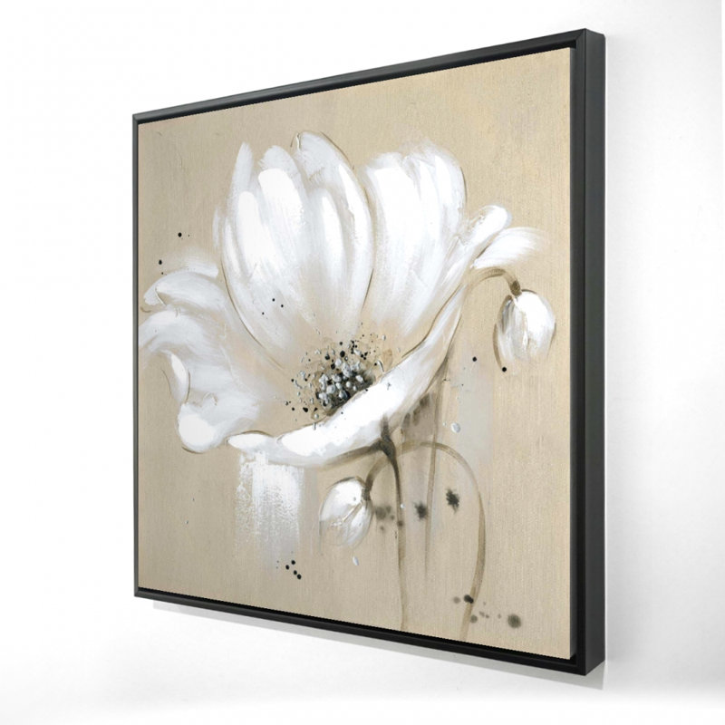 " White Abstract Wild Flower "