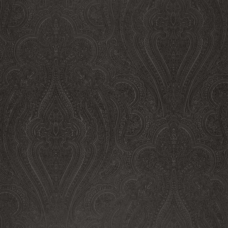 Papier peint motif cachemire Breckenridge, Anthracite