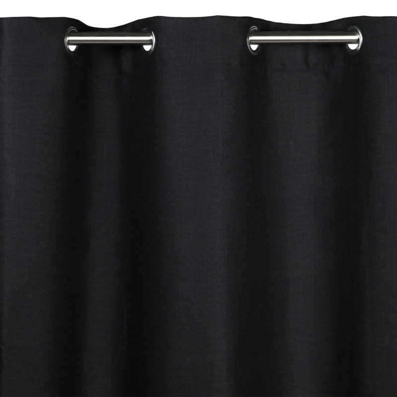 Lina Blackout Curtain Single Panel, 145 W x 280 D cm, Anthracite