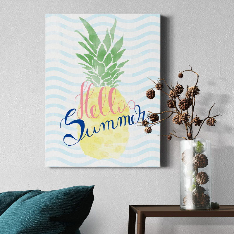 Hello Summer - reproduction sur toile tendue, H 48 po x l 32 po x P 1 po