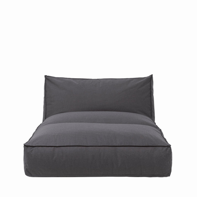 Chaise longue d'extérieur avec appui-tête inclinable STAY Day Bed, Charbon