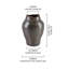 Vase en céramique brun vieilli Rosalind Wheeler