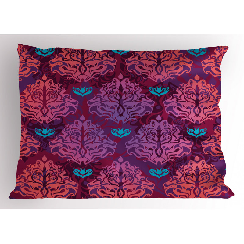 Polyester Damask Sham Set, Twin