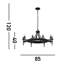 Eastbourne 8 - Light Waggon Wheel Chandelier