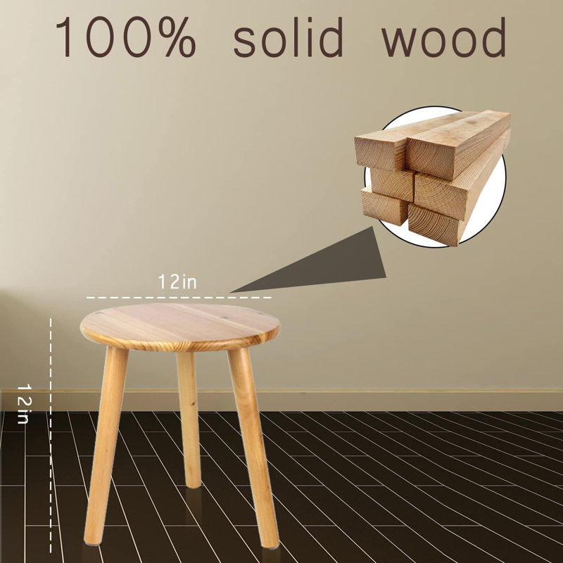 Tabouret en bois, Naturel