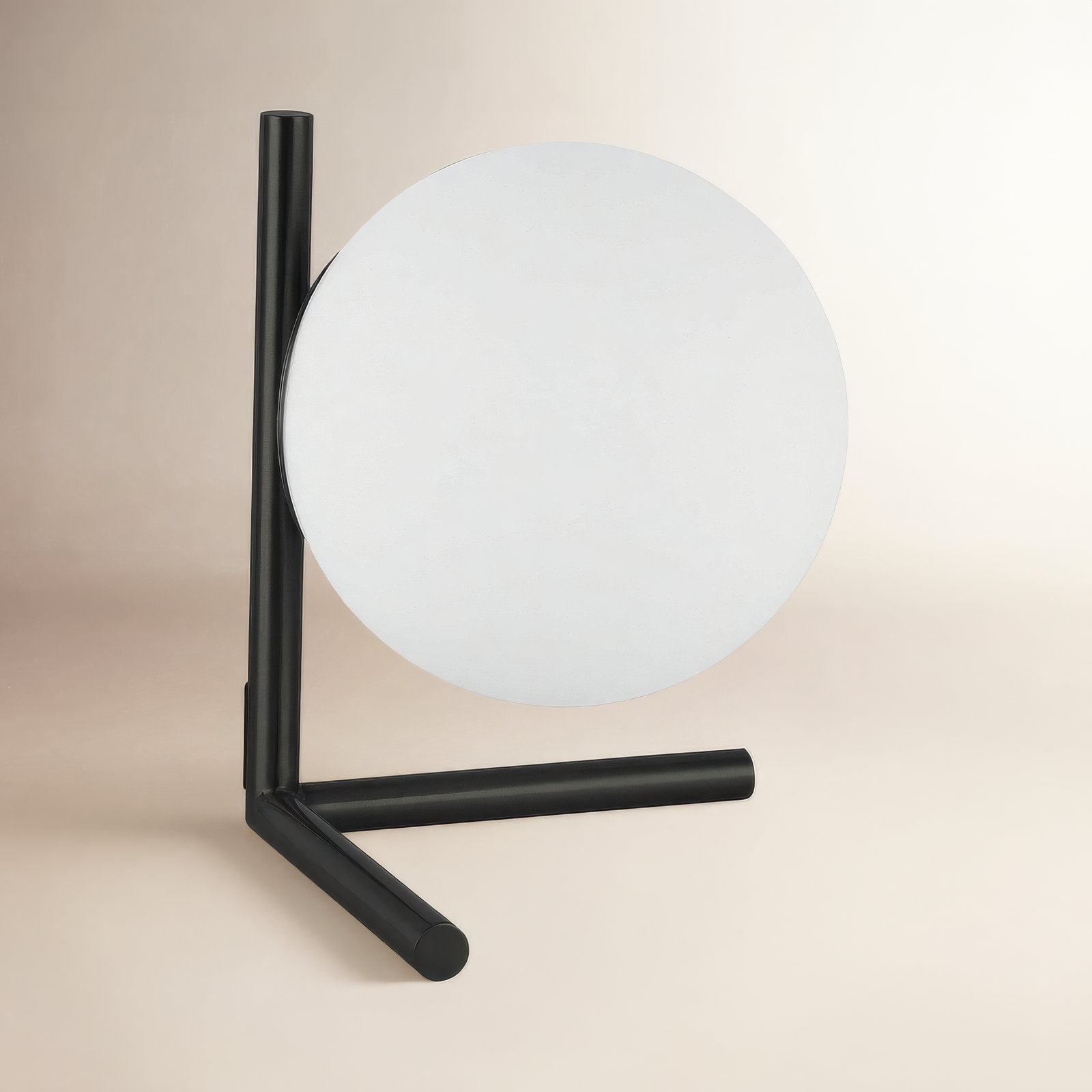 Cicily Metal Globe Lamp, Matte Black