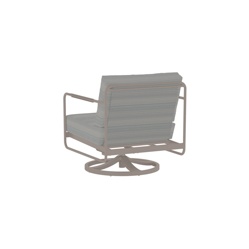 Méridienne d'extérieur pivotante en aluminium Mirage, Coussin gris / cadre gris