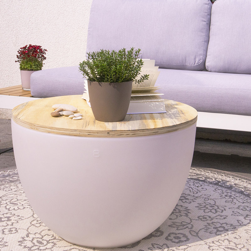 Maeva Plastic Plant Pot, 39cm H x 59cm W x 59cm D