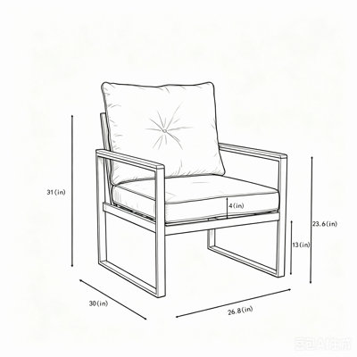 Ensemble de 2 chaises d'extérieur en acier avec meubles de patio, chaises d'extérieur en métal avec coussins améliorés, canapé simple d'extérieur pour balcon, jardin, terrasse et cour