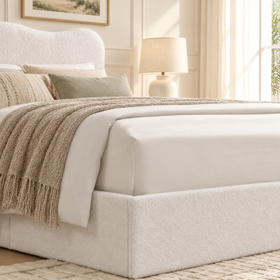 Lit plateforme tapissier Hayden