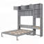 Lit escamotable polyvalent peu encombrant avec rangement et bureau intégrés-246524485-246524488