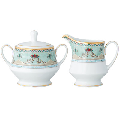 Noritake Serene Garden Sugar And Creamer Set