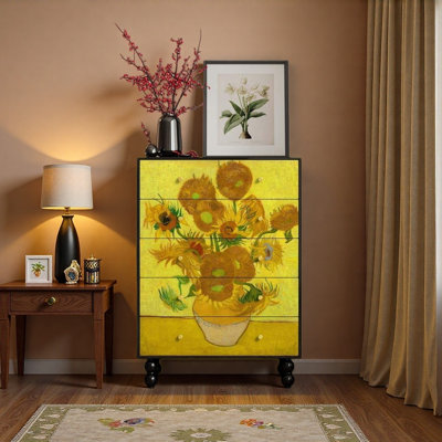 French Retro Painted Style Accent Chest
