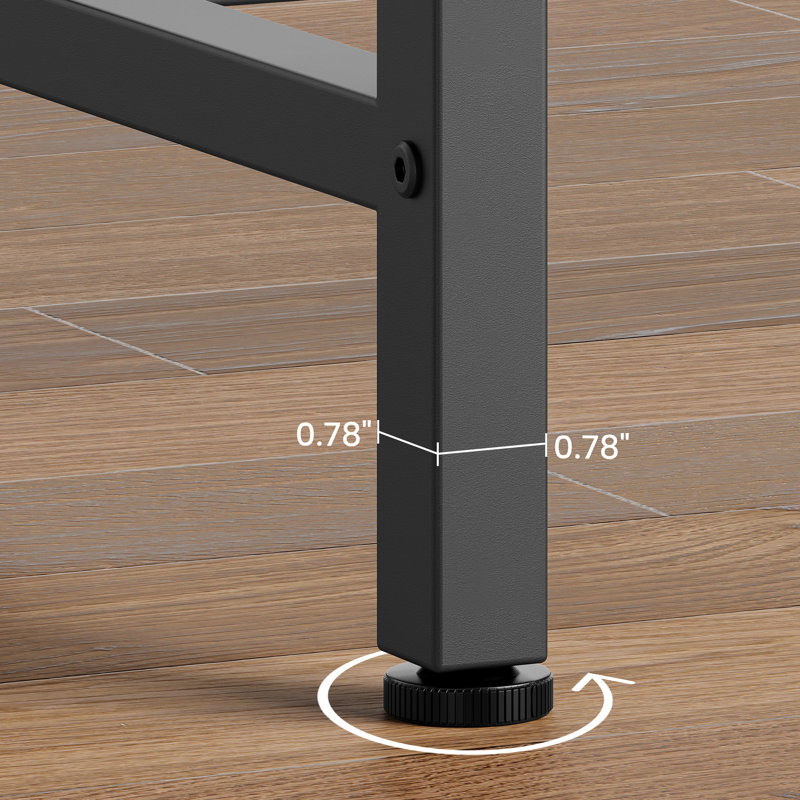 Hemi 39.37'' Console Table, Gray