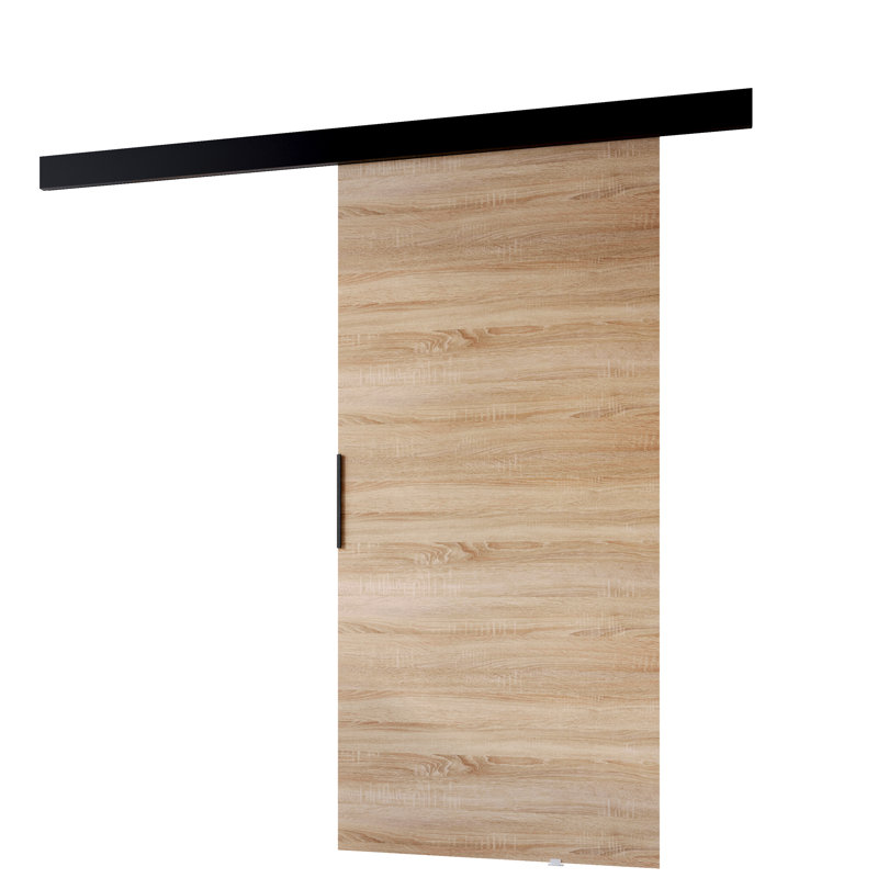 Sliding Door Prim A, Interior Door, Sonoma Oak/Black, 76cm x 205cm