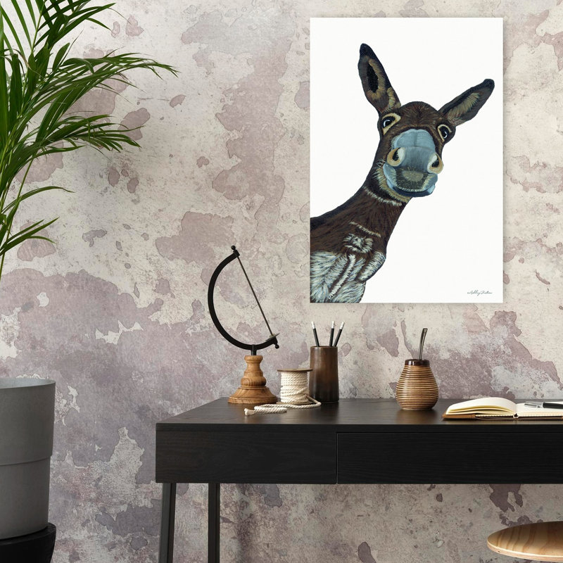«Hey There Donkey», art contemporain, H 24 po x l 16 po