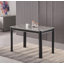 Hannahs Grey Marble Effect Dining Table With 4 Monza Velvet Chairs-1629749691