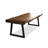 Nut-brown + Black Rectangular Solid Wood desk-1578379816