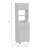 Pembrooke 2-Shelf 1-Drawer Microwave Pantry Cabinet White-1735326318