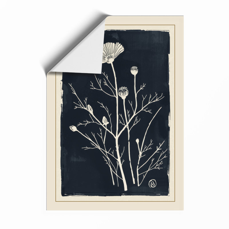 Study In White Botanical - Print, Unframed, A4 - 29.7 x 21.0 cm