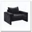 Fauteuil d'appoint en chenille de 40,9 po avec accoudoirs larges et coussin épais Chenille-1796773397