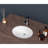 16.5"X13.4"  Ceramic Oval Undermount Bathroom Sink With Overflow