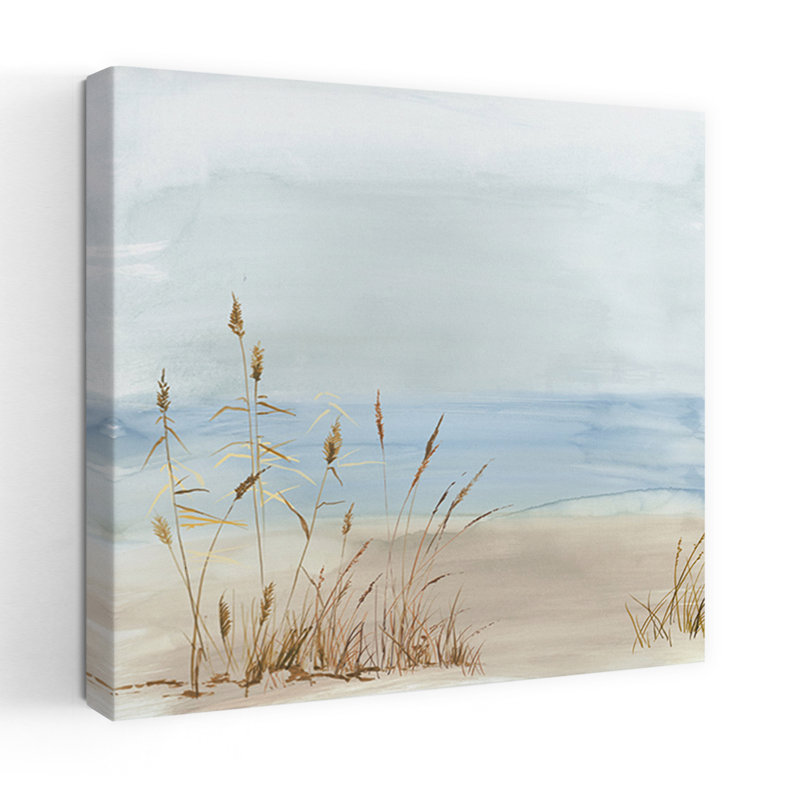 «Beachside Graminées In Tranquil Light Coastal», art mural, 36" H x 36" W
