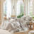 MooMee Duvet Cover Set 100% Washed Cotton Linen Like Textured Lightweight-111219974-109236629