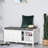 Entryway Shoe Bench, Storage Ottoman Bench With Adjustable Shelf-1029450602