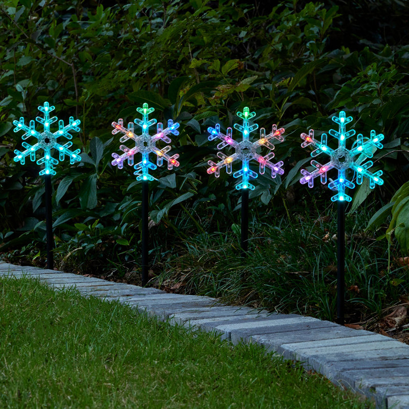 Vivvi App Based Snowflake Path Lights, 7.1" 48 LEDs