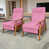 Blush Dusty Bubblegum Pink Cotton Blend est en rupture de stock