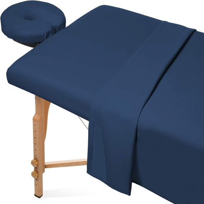 Ensemble de draps 3 pièces pour table de massage en microfibre