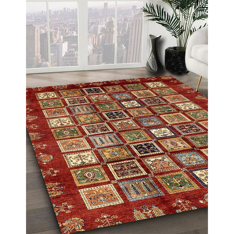 Abstract Indoor Rug, Rectangle 7' x 9'