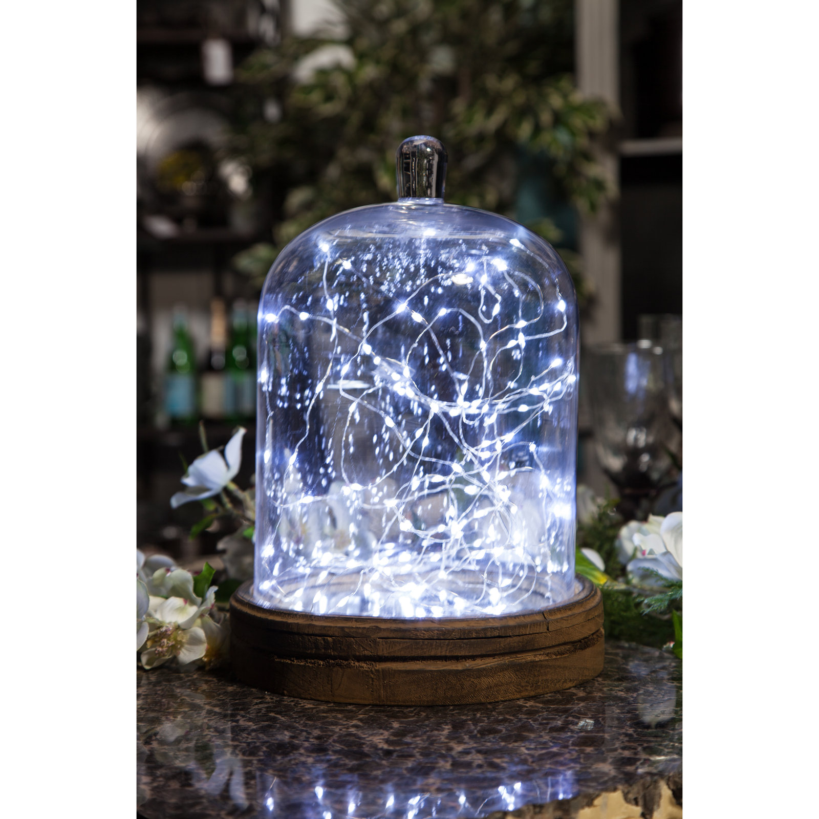 20' Battery-Operated Cool White Micro Lights
